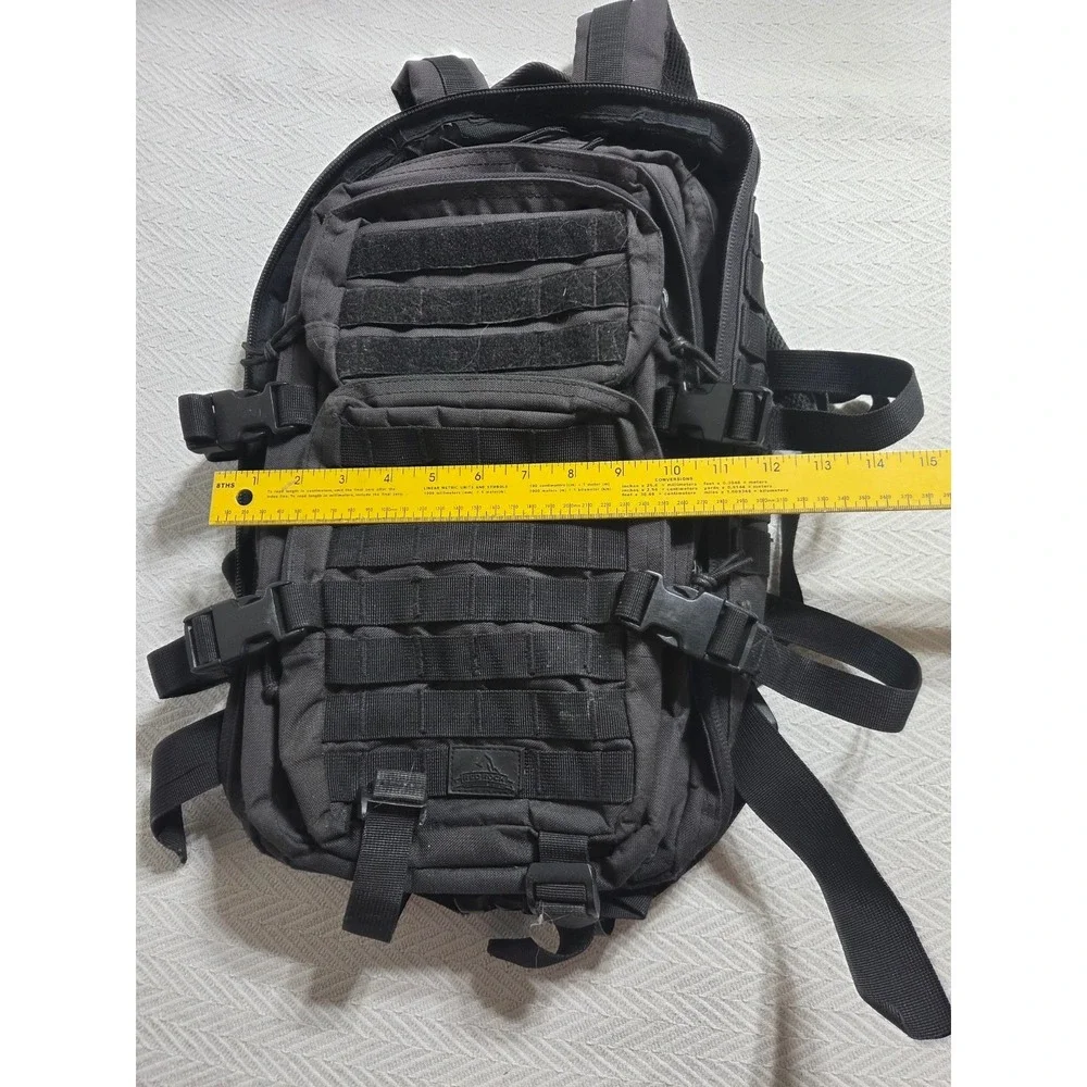 Red Rock Outdoor Gear Tactical MOLLE Backpack Black 15